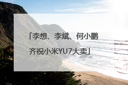 李想、李斌、何小鹏齐祝小米YU7大卖