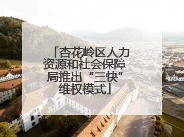 杏花岭区人力资源和社会保障局推出“三快”维权模式
