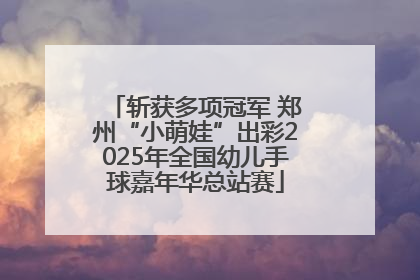 斩获多项冠军 郑州“小萌娃”出彩2025年全国幼儿手球嘉年华总站赛