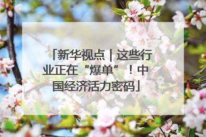 新华视点｜这些行业正在“爆单”！中国经济活力密码