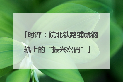 时评：皖北铁路铺就钢轨上的“振兴密码”
