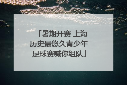 暑期开赛 上海历史最悠久青少年足球赛喊你组队