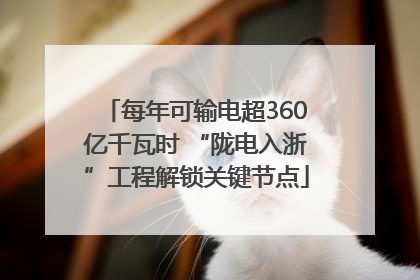 每年可输电超360亿千瓦时 “陇电入浙”工程解锁关键节点