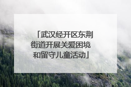 武汉经开区东荆街道开展关爱困境和留守儿童活动
