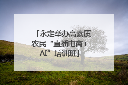 永定举办高素质农民“直播电商+AI”培训班