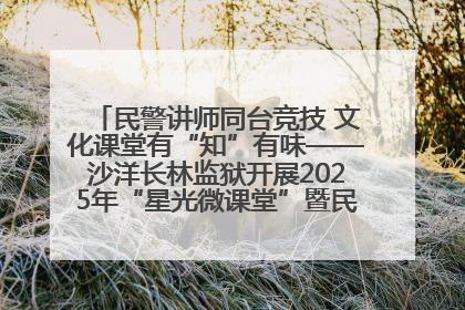 民警讲师同台竞技 文化课堂有“知”有味——沙洋长林监狱开展2025年“星光微课堂”暨民警优质课竞赛