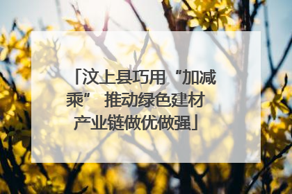 汶上县巧用“加减乘” 推动绿色建材产业链做优做强