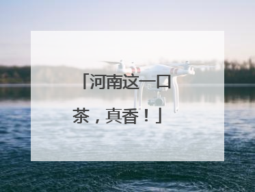 河南这一口茶，真香！