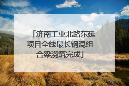 济南工业北路东延项目全线最长钢混组合梁浇筑完成