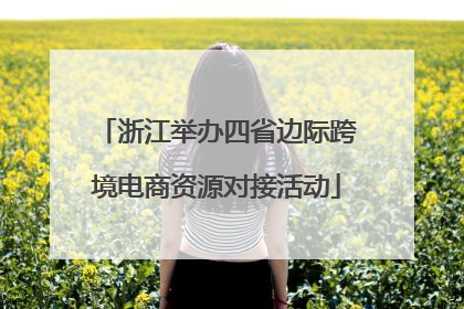 浙江举办四省边际跨境电商资源对接活动