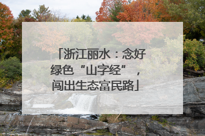 浙江丽水：念好绿色“山字经”，闯出生态富民路