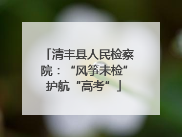 清丰县人民检察院：“风筝未检”护航“高考”