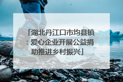 湖北丹江口市均县镇：爱心企业开展公益捐助推进乡村振兴