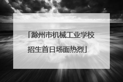 滁州市机械工业学校招生首日场面热烈