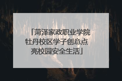 菏泽家政职业学院牡丹校区学子创意点亮校园安全生活