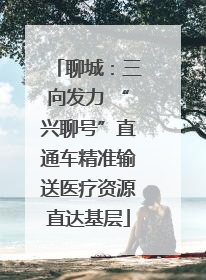 聊城：三向发力 “兴聊号”直通车精准输送医疗资源直达基层
