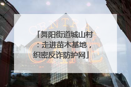 舞阳街道城山村：走进苗木基地，织密反诈防护网