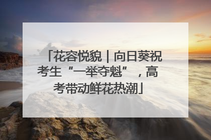 花容悦貌｜向日葵祝考生“一举夺魁”，高考带动鲜花热潮