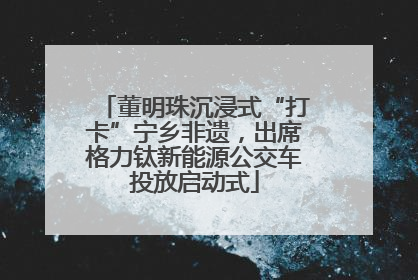 董明珠沉浸式“打卡”宁乡非遗，出席格力钛新能源公交车投放启动式