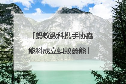 蚂蚁数科携手协鑫能科成立蚂蚁鑫能