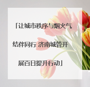 让城市秩序与烟火气结伴同行 济南城管开展百日提升行动
