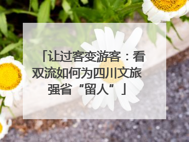 让过客变游客：看双流如何为四川文旅强省“留人”