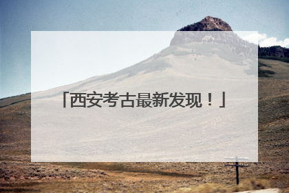西安考古最新发现！