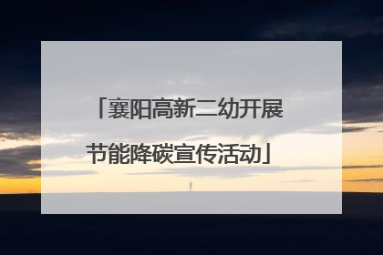 襄阳高新二幼开展节能降碳宣传活动