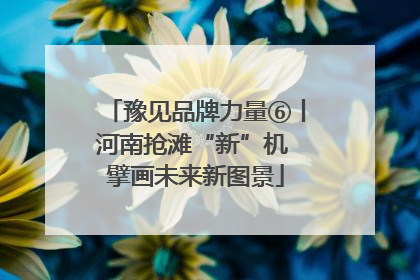豫见品牌力量⑥丨河南抢滩“新”机 擘画未来新图景