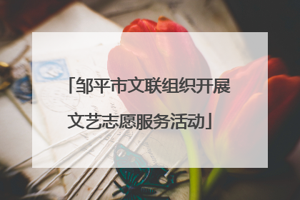 邹平市文联组织开展文艺志愿服务活动