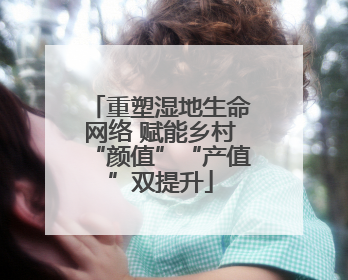重塑湿地生命网络 赋能乡村“颜值”“产值”双提升