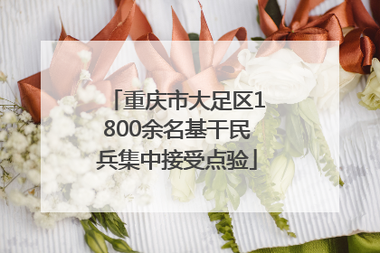 重庆市大足区1800余名基干民兵集中接受点验