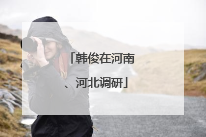 韩俊在河南、河北调研