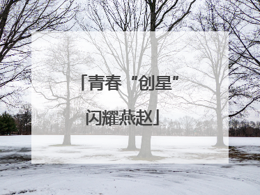 青春“创星” 闪耀燕赵