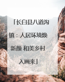 长白县八道沟镇：人居环境焕新颜 和美乡村入画来