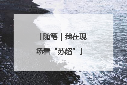 随笔｜我在现场看“苏超”
