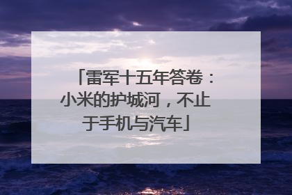 雷军十五年答卷：小米的护城河，不止于手机与汽车