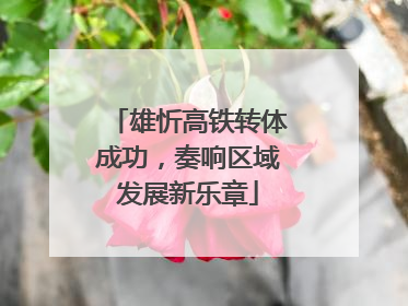 雄忻高铁转体成功，奏响区域发展新乐章