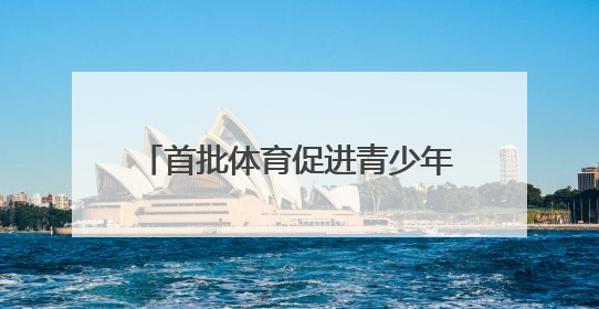 首批体育促进青少年身心健康试点——在汗水中收获健康与快乐