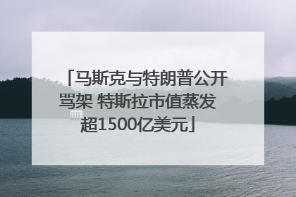 马斯克与特朗普公开骂架 特斯拉市值蒸发超1500亿美元