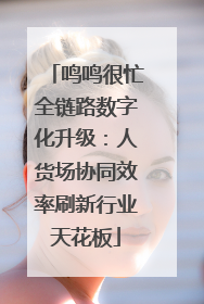 鸣鸣很忙全链路数字化升级：人货场协同效率刷新行业天花板