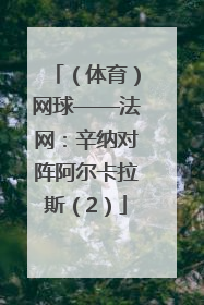 （体育）网球——法网：辛纳对阵阿尔卡拉斯（2）