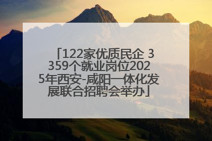 122家优质民企 3359个就业岗位2025年西安-咸阳一体化发展联合招聘会举办