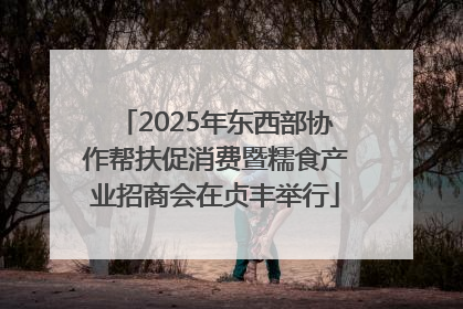 2025年东西部协作帮扶促消费暨糯食产业招商会在贞丰举行