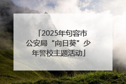 2025年句容市公安局“向日葵”少年警校主题活动