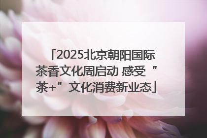 2025北京朝阳国际茶香文化周启动 感受“茶+”文化消费新业态