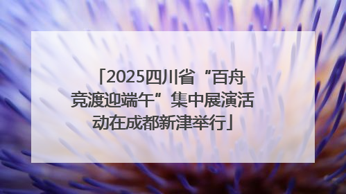 2025四川省“百舟竞渡迎端午”集中展演活动在成都新津举行