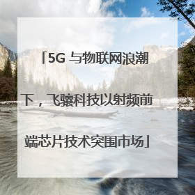 5G 与物联网浪潮下，飞骧科技以射频前端芯片技术突围市场