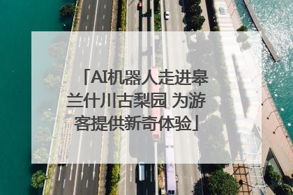 AI机器人走进皋兰什川古梨园 为游客提供新奇体验